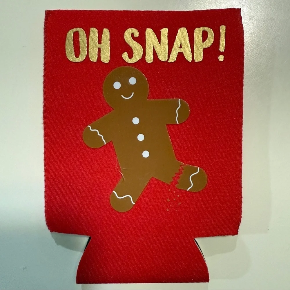Gingerbread Man Koozie Oh Snap